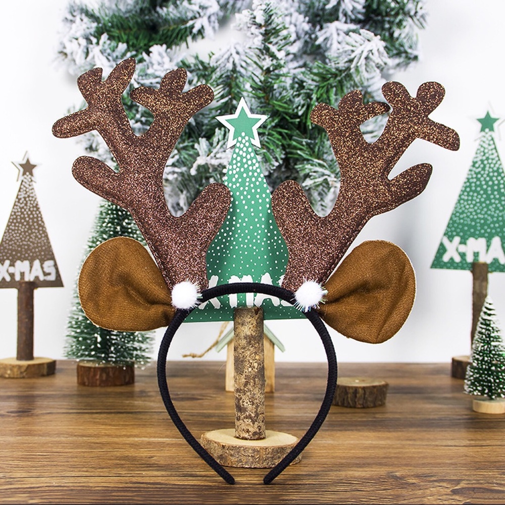 Sparkling Glitter Bambi deer antler headband - Picture 3 of 8